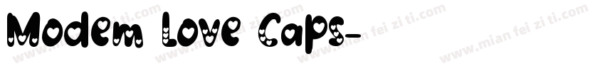 Modem Love Caps字体转换